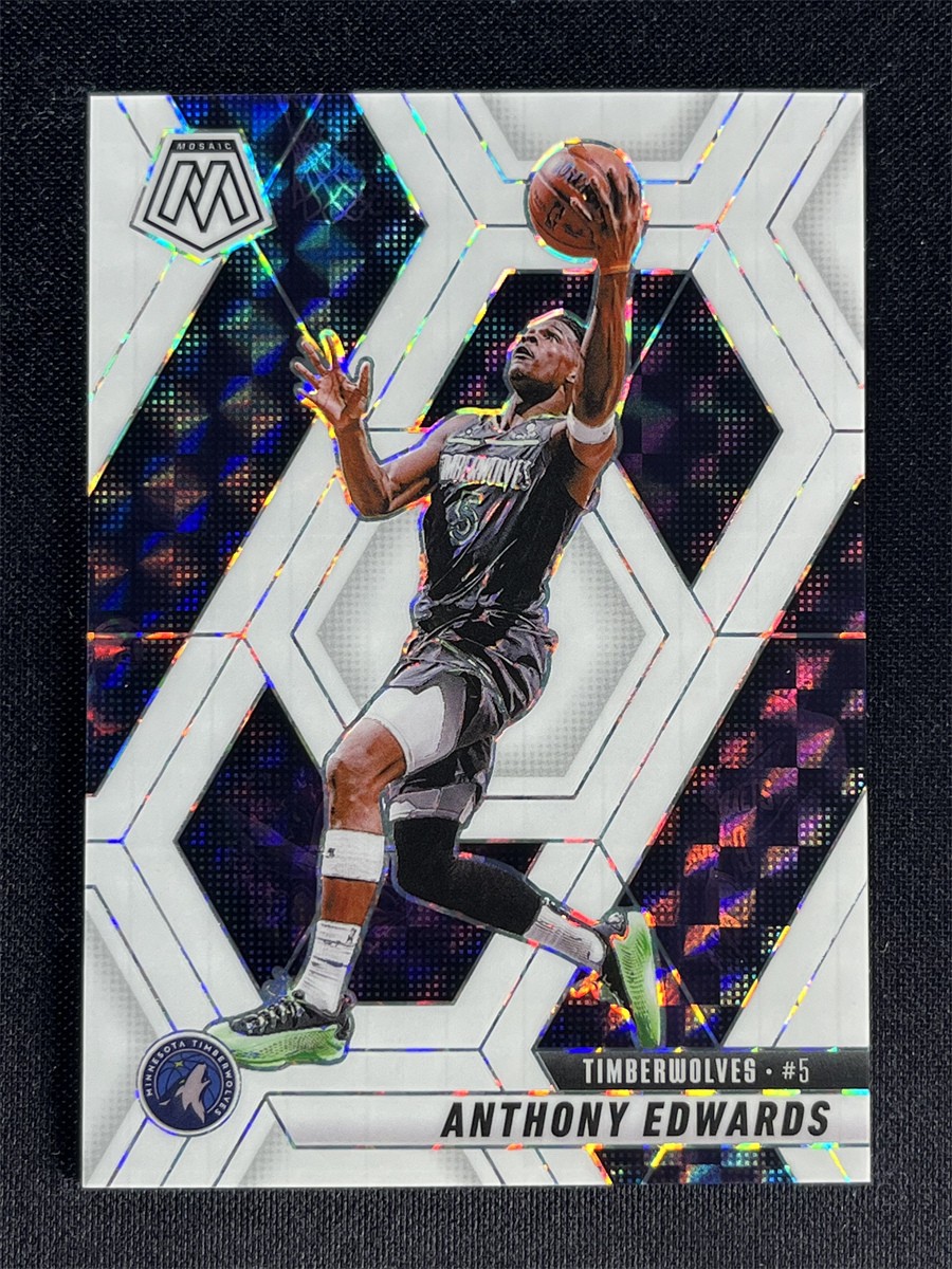25/25 ≈1/1 ! 2024-25 Panini Mosaic Anthony Edwards #36 White Mosaic Prizm