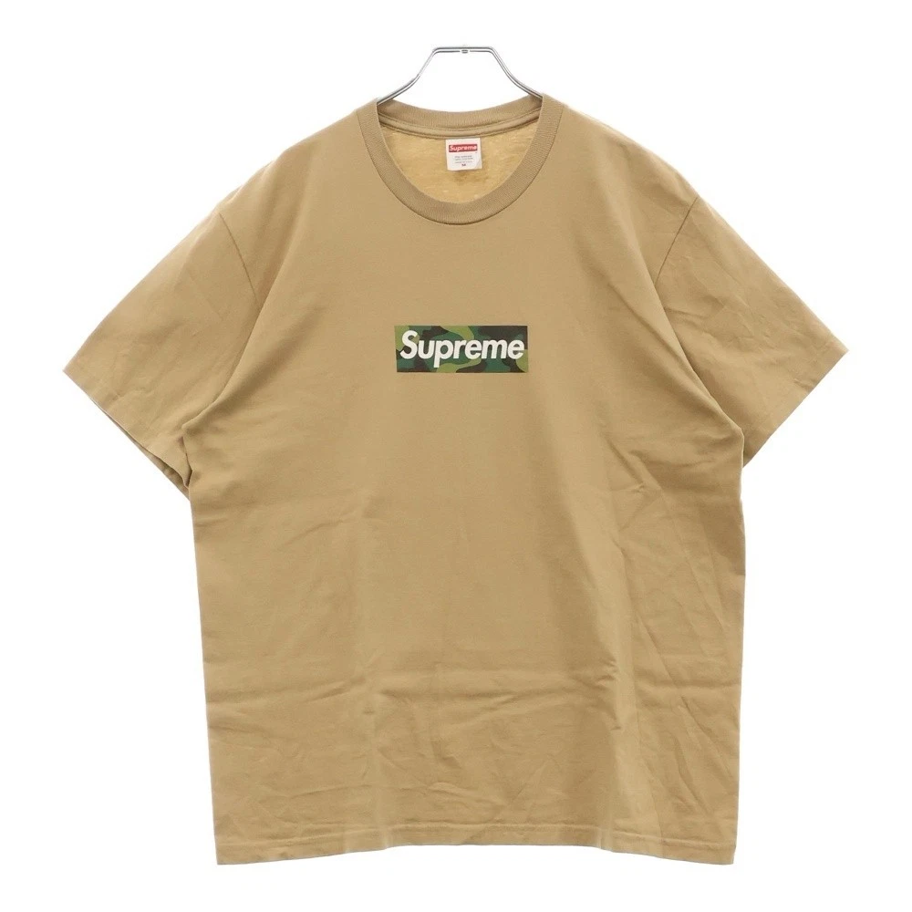 SUPREME 23AW Box Logo Tee Camouflage Box Logo Print T shirt manches courtes