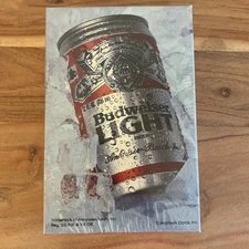 VTG Budweiser Beer Springbok Jigsaw Puzzle 7"x 10.5"  Sealed Orig Box Bar Game