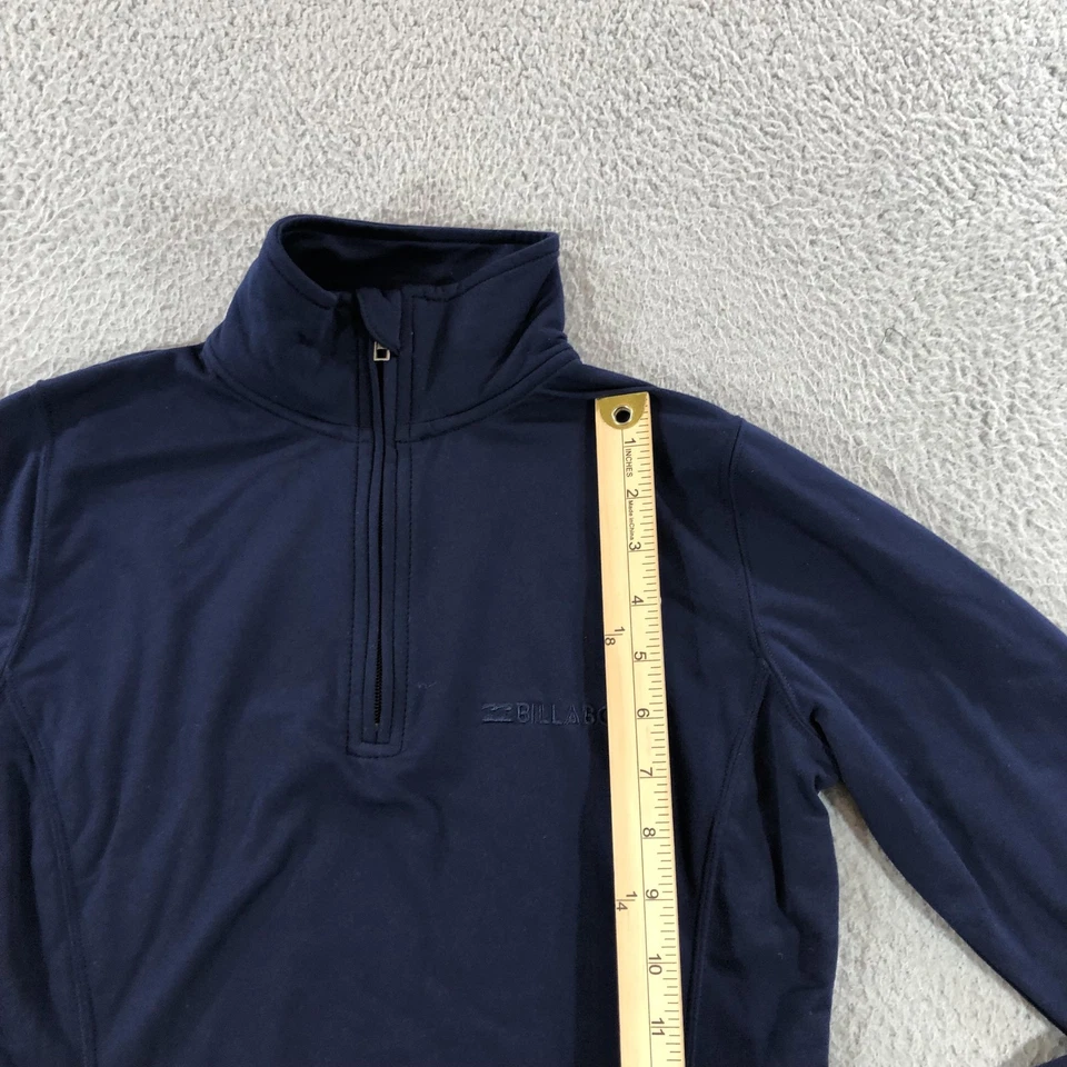 Pullover Billabong Technical Fleece para mujer XS azul marino cuarto cremallera elástico Foto 4 de 4
