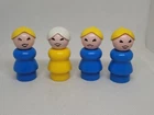 Vintage Fisher Price little people lot of 4 plastic Mom Moms Women