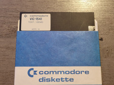 Vintage Commodore Vic-1541 Test/Demo 48TPI 1S 5.25" Floppy System Disk UNTESTED