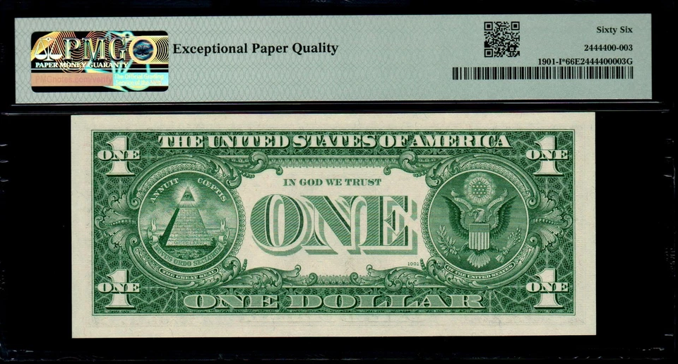1963A $1 MINNEAPOLIS STAR NOTE PMG 66 EPQ Fr 1901-I* Gem Uncirculated FRN I/* - Image 2 of 2