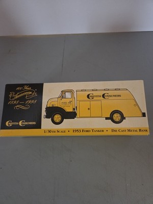 ERTL Collectibles 1953 Ford Tanker: 100 Year Griffith Consumers: 1/30 Scale: NIB