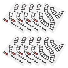  10 Pcs Autocollants De Panneau D'arrêt Panneaux Signalisation Train Vintage