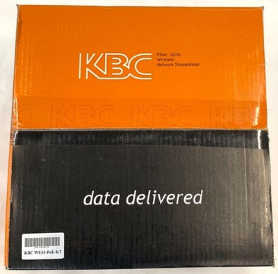 KBC Networks WES3-PoE-KT Fire Optic Wireless Network Transmission
