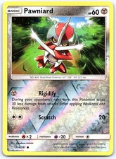 Pawniard 104/181 Common Team Up Pokemon Reverse Holo Near Mint
