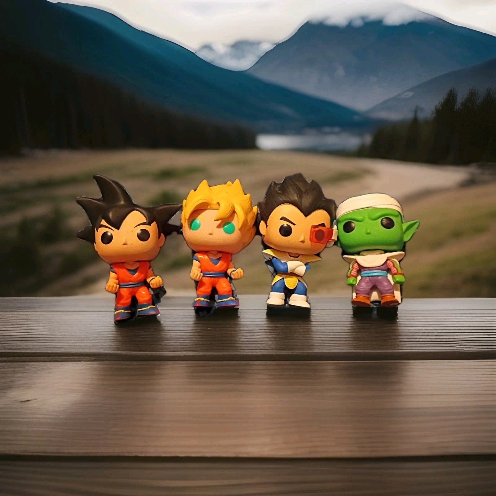 Funko Pop! Animation Dragon Ball Z Piccolo, Goku, Vegeta, Goku Super Saiyan