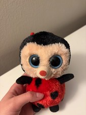 Ty Beanie Boo Bugsy Red/Black Ladybug 6 Inch