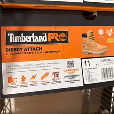 Timberland PRO 6IN Direct Attach Men's Soft Toe EH WP/Insulated Work Boot Sz 11