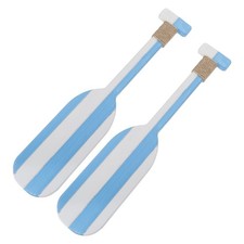 2 Pcs Wooden Oar Decorative Paddles and Oars for Wall Nautical Home