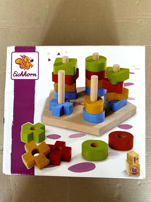 EICHHORN Steckspielzeug Steckspiel (Set, 21-tlg), aus Holz
