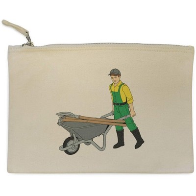 Canvas-Clutch / Zubehörkoffer ''Worker With Wheelbarrow'' (CL00049034)