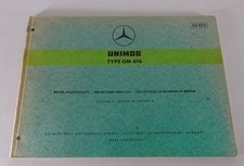 Parts Catalog Mercedes Benz Unimog Type OM 616 Diesel Engine from 12/1970