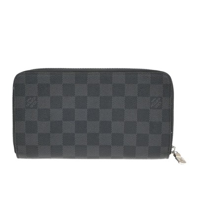 LOUIS VUITTON Zippy Organizer NM Long Wallet Damier Graphite  display picture 1