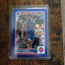 2023-24 Panini Nba Hoops Premium Stock- Ausar Thompson #100 Blue Prizm /120 (RC)