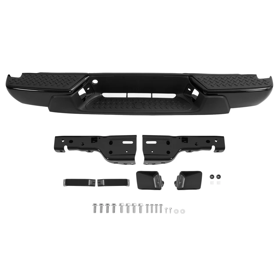 Rear Step Bumper Assembly For Chevy Colorado GMC Canyon 2004-2012 Chrome & Black Foto 4 de 4