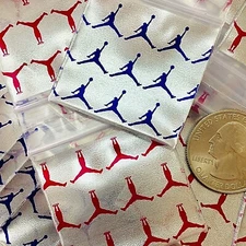BaggiesSince1987 - 1515 Zip Seal DESIGN BAGS 3MIL Jordan on Silver, 👀Details🔽
