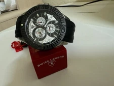 Men's Swiss Legend Evolution Chronograph  Silicone band Watch