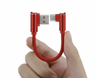 12cm Short Type-C Cable Charger 90° Angle USB Cable for SAMSUNG S8+S8plus S9+