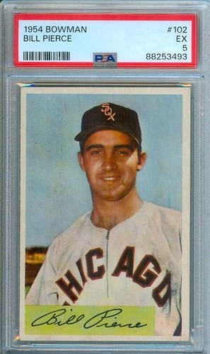 Bill Pierce #102 1954 Bowman card