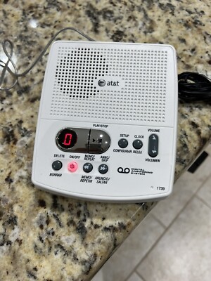 AT&T Digital Answering Machine System Model 1739 Tested | eBay