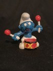 Vintage Musical Smurfs 1969 DRUMMER Smurf #20009 - 1977 ROCK n ROLL Smurf #20023 — photo 5