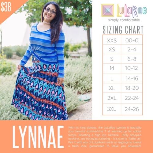 Lularoe Outfit Lynnae Top Small Purple White Striped & OS Leggings Green Floral - Picture 3 of 4