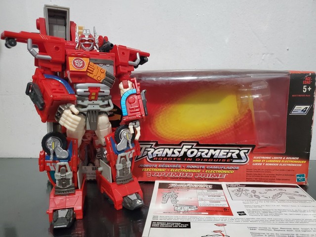 Hasbro Transformers Robots In Disguise RID 2001 Optimus Prime Fire