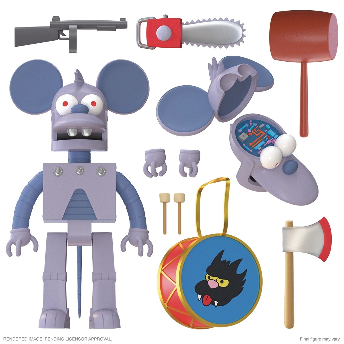 ザ・シンプソンズ　ロボット スクラッチー アクションフィギュア[スーパー7] SUPER7 SIMPSONS ULTIMATES ROBOT ITCHY ULTIMATES & SCRATCHY ACTION