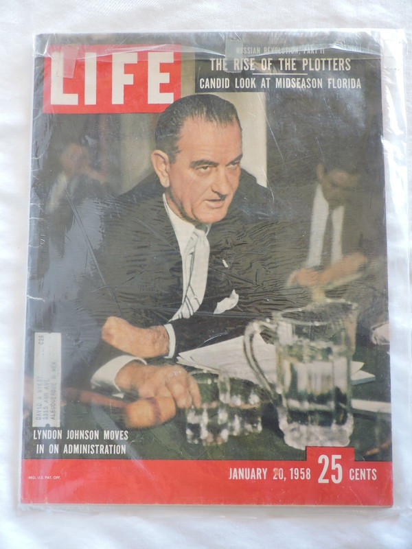 Life Magazine for January 20, 1958 with Lyndon Johnson