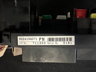 2017 SUBARU FORESTER FUSE BOX RELAY MODULE 82241SG071 OEM 17 18