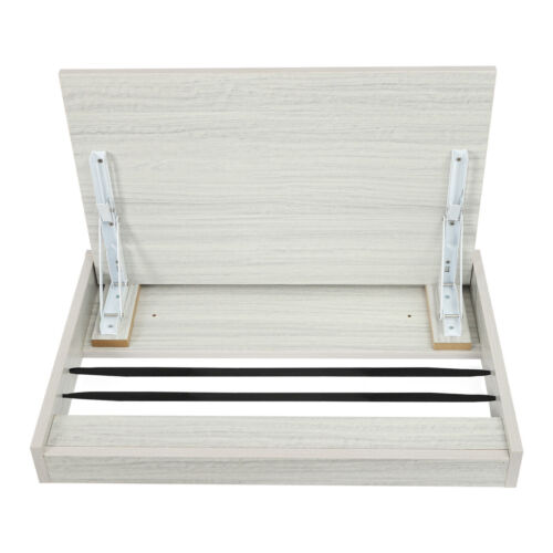 Folding Wall Table, Light Gray Fold Down Table Wall Mounted For Workbench, Home - Picture 5 of 20