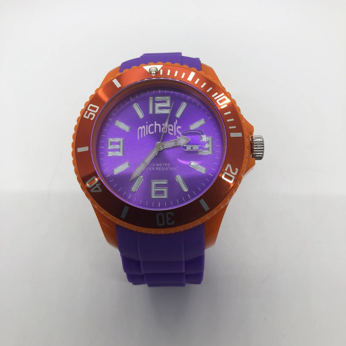 Purple waterproof watch sale