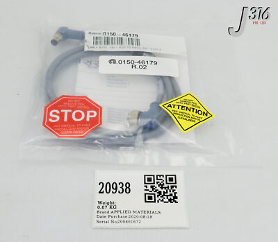 ははは 20938 APPLIED MATERIALS CABLE ASSY, DNET HUB MFC2, CH-Y EPI 3 (NEW