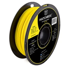 HATCHBOX PETG 1.75 mm 3D Printer Filament in Yellow, 1kg Spool