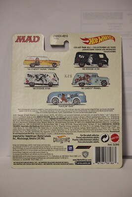 2018 Hot Wheels Themed MAD Magazine 1964 Chevy Nove Panel 1/5 | eBay