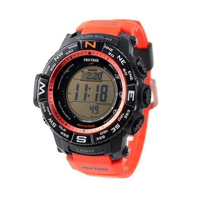 Genuine Casio Pro Trek Triple Sensor PRW-3500Y orange resin watch