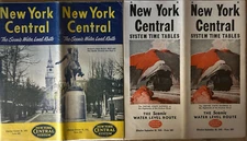 Vintage 1955- 45 New York Central Railroad Timetable Scenic Water Level Route
