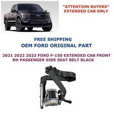 2021 2022 2023 Ford F-150 Extended Cab Front Right Side Seat Belt Black 2021 2022 2023 Ford F-150 Extended Cab Front Right Side Seat Belt Black