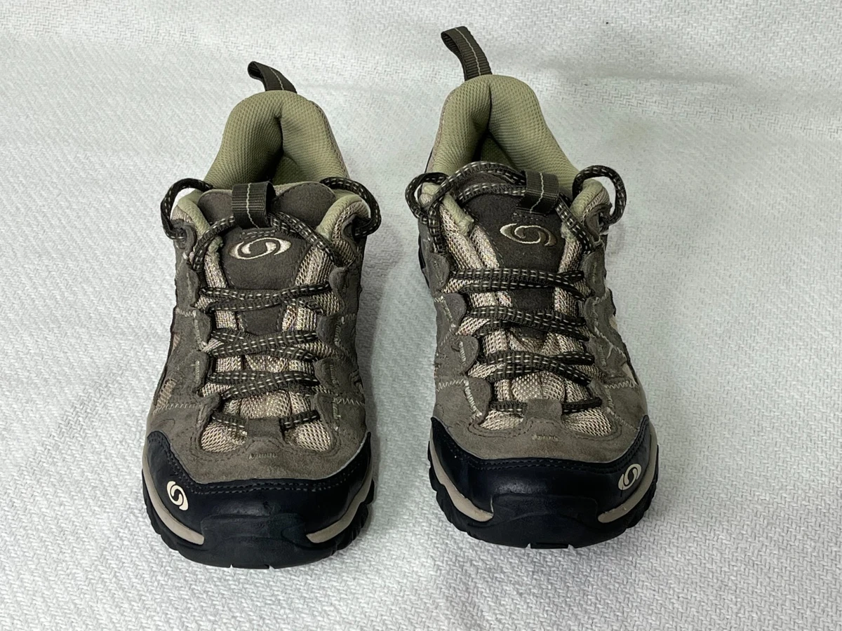 Salomon Women's gray black shoe contagrip US Size 6 eBay