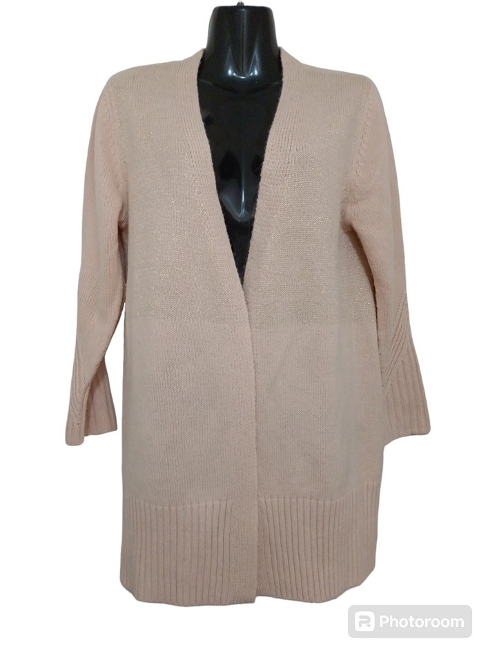 ROCKMANS CARDIGAN  PEACH COLOR LONG SLEEVE SIZE S WOMENS