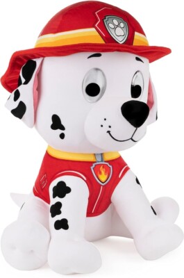 Paw Patrol Pup Marshall Plush Stuffed Animal Toy, 16 inches tall, firefighter