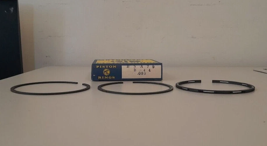 Five Sets of .080 Oversize Piston Rings for BSA B44 Vintage Motorcycles - Image 3 of 4