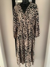 boohoo faux wrap dress size20