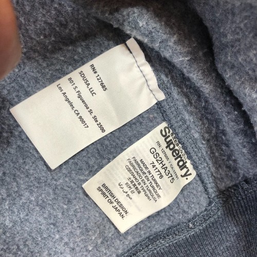 Superdry Osaka hoodie sweater Womens M Gray Full Zip - Picture 10 of 15