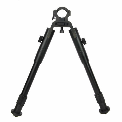 Abrazadera montaje en cañón bípode ajustable 8-10" descanso de retorno de resorte apto para pistola de rifle - Imagen 3 de 12