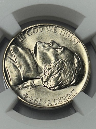 1944 D Jefferson Silver War Nickel NGC MS67 5FS (NGC Pop 338-Only 83 Higher) - Picture 4 of 8