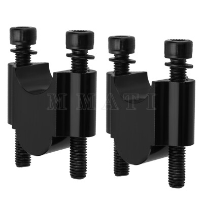 2 Handlebar Riser Lift Kit Clamps 7/8'' Bar 30mm for Honda Suzuki Kawasaki Yamaha