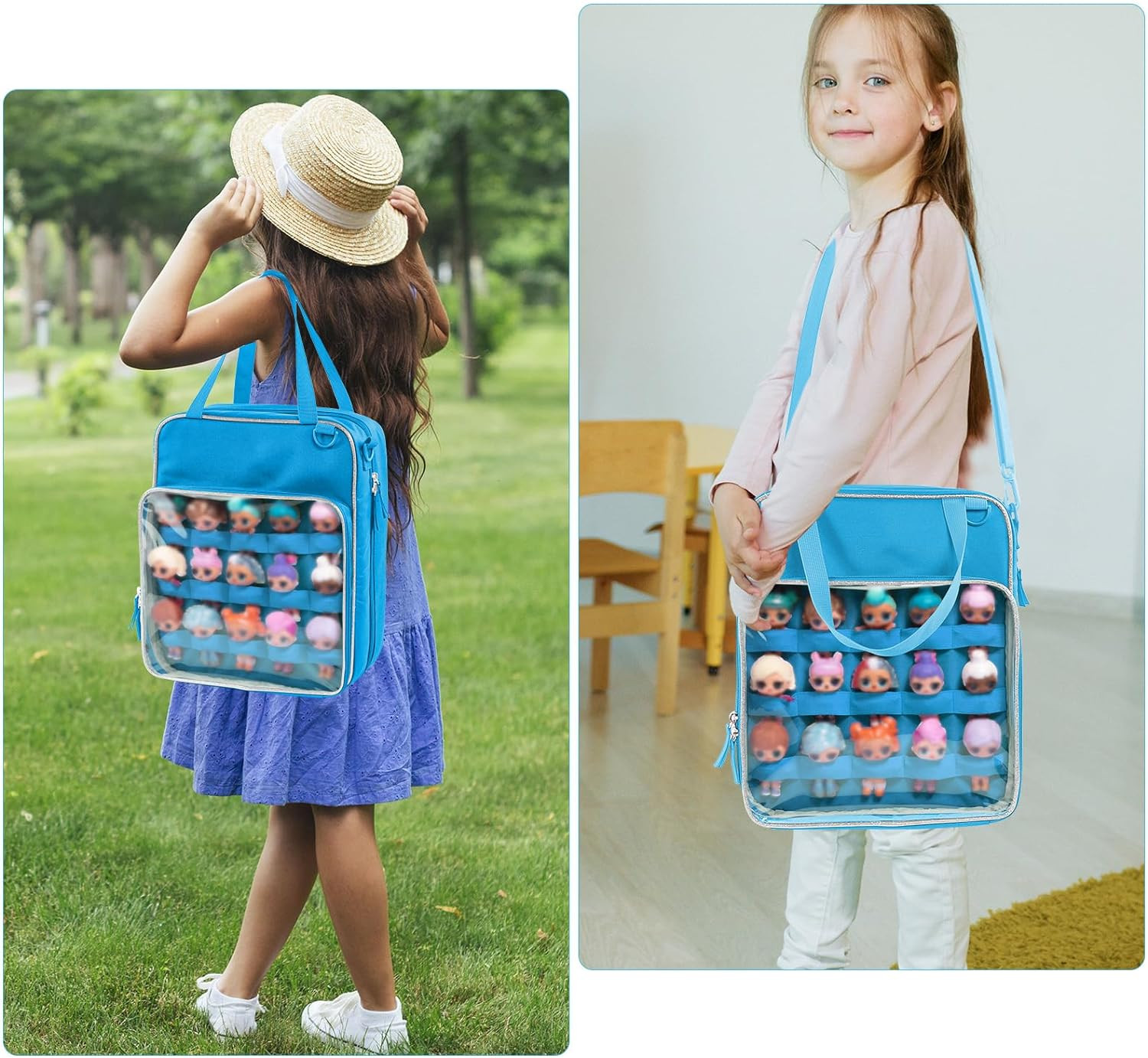 Doll Backpack - Doll Storage Organizer - Carrying Case Compatible ...